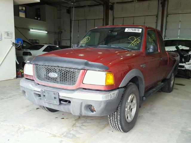 1FTZR45E32PB30762 - 2002 FORD RANGER SUP RED photo 2