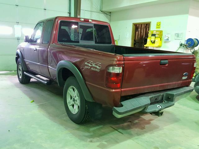 1FTZR45E32PB30762 - 2002 FORD RANGER SUP RED photo 3