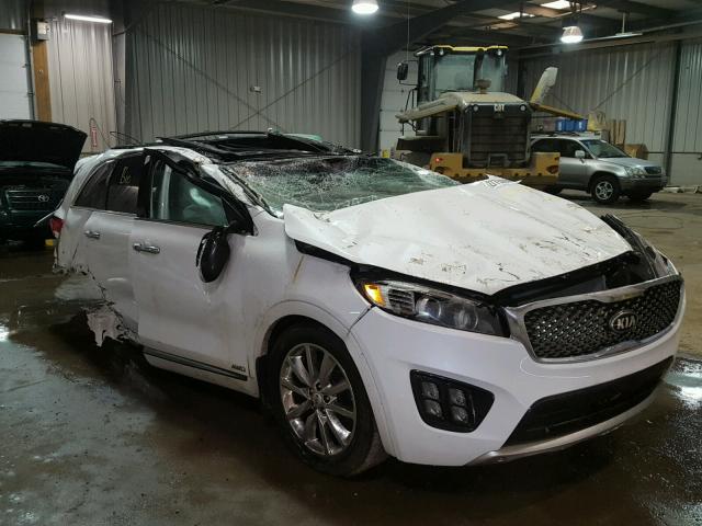 5XYPKDA57GG079827 - 2016 KIA SORENTO SX WHITE photo 1