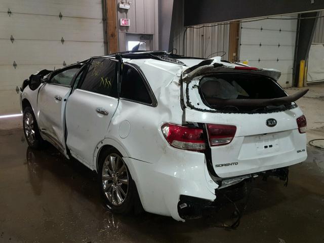 5XYPKDA57GG079827 - 2016 KIA SORENTO SX WHITE photo 3