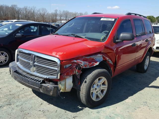 1D4HD48N05F561983 - 2005 DODGE DURANGO SL RED photo 2