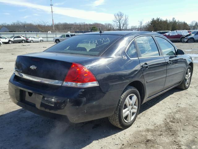 2G1WB58K069302161 - 2006 CHEVROLET IMPALA LS BLACK photo 4