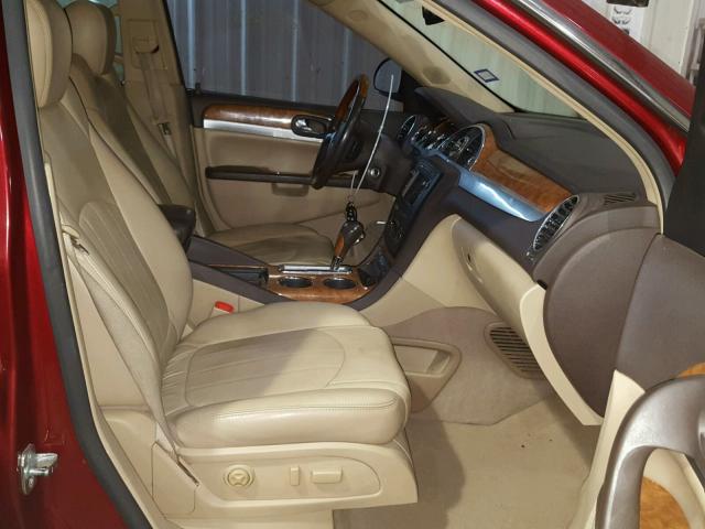 5GAEV23798J181151 - 2008 BUICK ENCLAVE CX RED photo 5