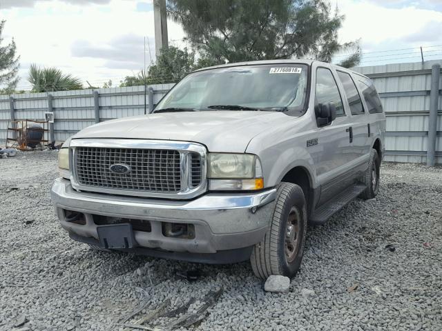 1FMNU40L63ED38937 - 2003 FORD EXCURSION SILVER photo 2