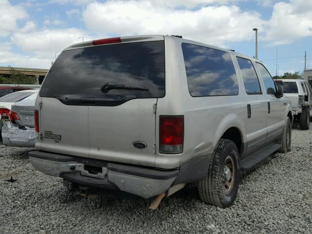 1FMNU40L63ED38937 - 2003 FORD EXCURSION SILVER photo 4