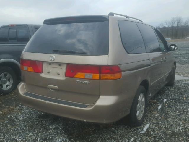 5FNRL18074B000867 - 2004 HONDA ODYSSEY EX GOLD photo 4