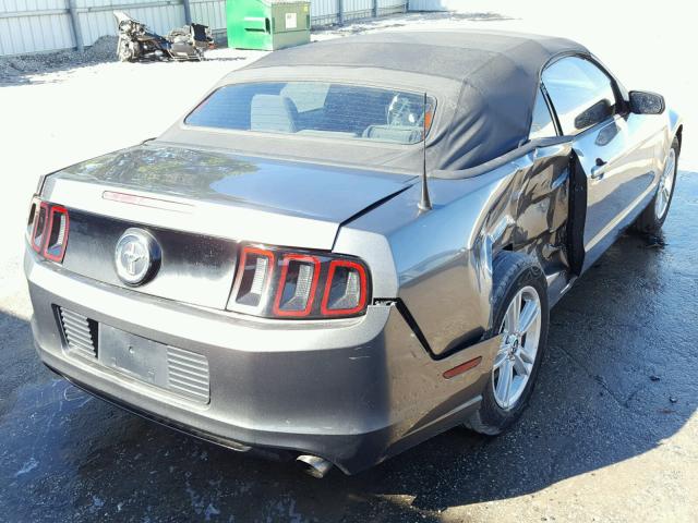 1ZVBP8EMXE5279169 - 2014 FORD MUSTANG GRAY photo 4