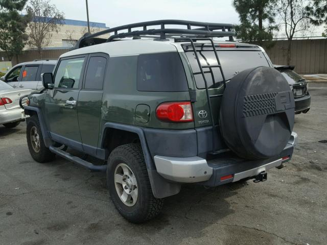 JTEBU4BF6AK086910 - 2010 TOYOTA FJ CRUISER GREEN photo 3