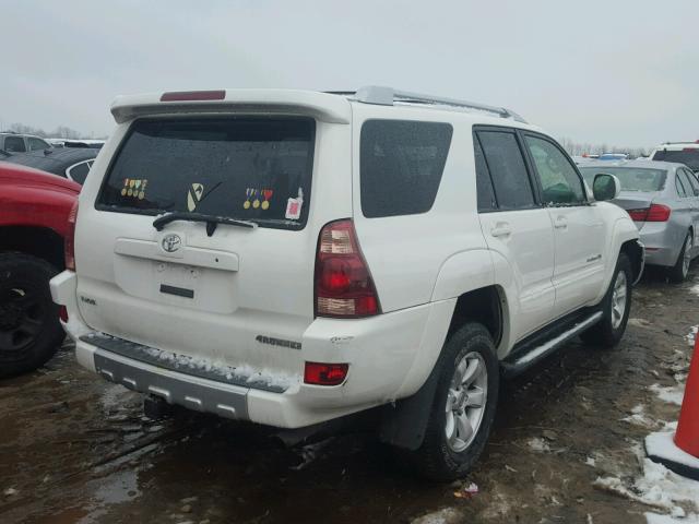 JTEBU14RX40051681 - 2004 TOYOTA 4RUNNER SR WHITE photo 4