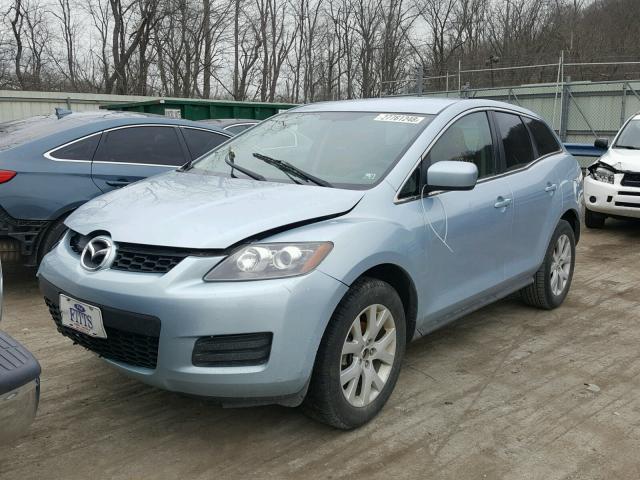 JM3ER293480199075 - 2008 MAZDA CX-7 BLUE photo 2