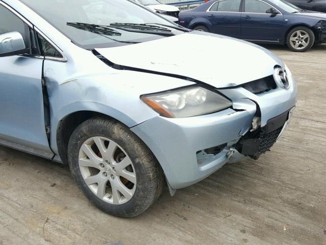 JM3ER293480199075 - 2008 MAZDA CX-7 BLUE photo 9