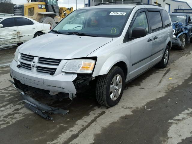 2D8HN44HX8R798571 - 2008 DODGE GRAND CARA SILVER photo 2