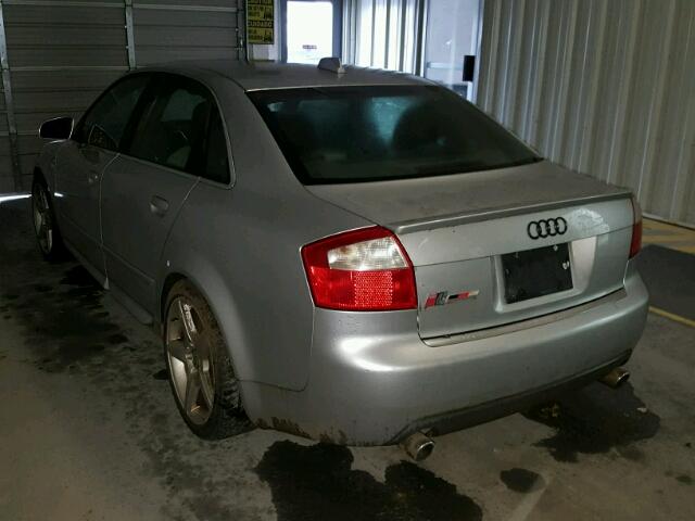 WAUPL68E84A073218 - 2004 AUDI S4 SILVER photo 3