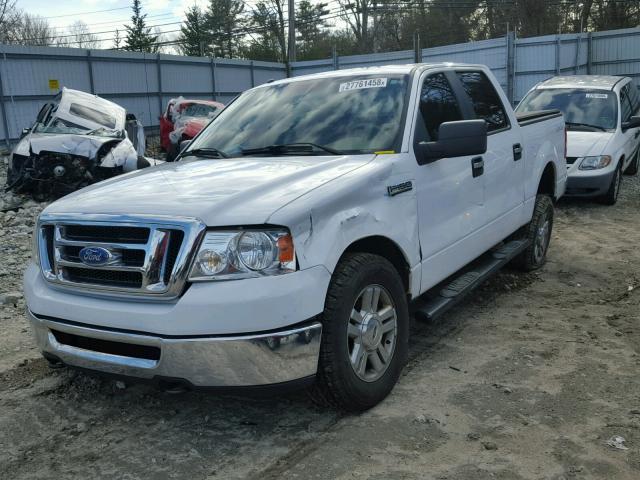 1FTPW14578FA38133 - 2008 FORD F150 SUPER WHITE photo 2