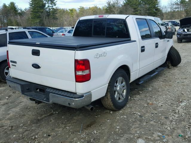 1FTPW14578FA38133 - 2008 FORD F150 SUPER WHITE photo 4