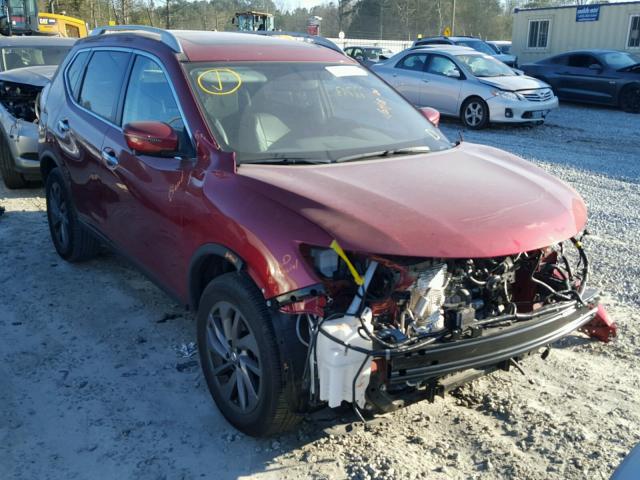 5N1AT2MT8GC826661 - 2016 NISSAN ROGUE S RED photo 1