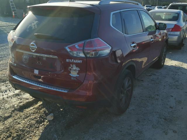 5N1AT2MT8GC826661 - 2016 NISSAN ROGUE S RED photo 4