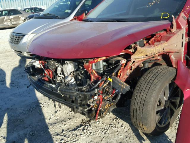 5N1AT2MT8GC826661 - 2016 NISSAN ROGUE S RED photo 9