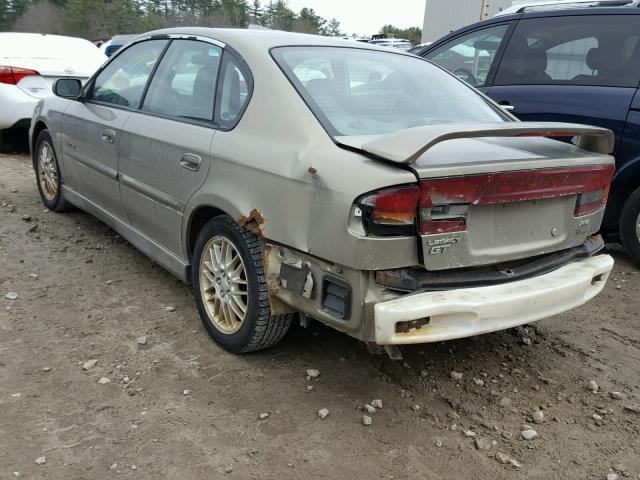 4S3BE656017206342 - 2001 SUBARU LEGACY GT BROWN photo 3