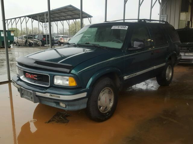 1GKCS13W6T2514428 - 1996 GMC JIMMY GREEN photo 2