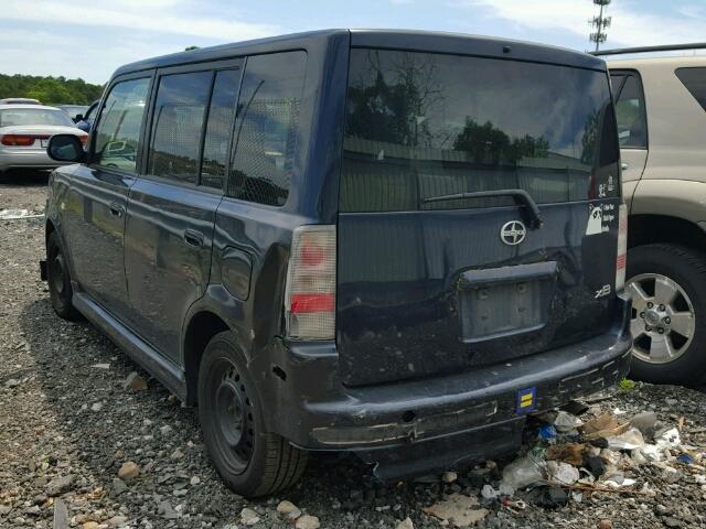 JTLKT334350171353 - 2005 TOYOTA SCION XB BLUE photo 3