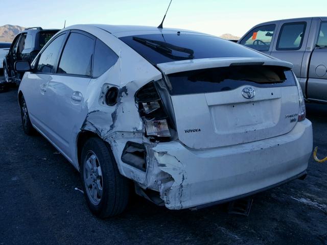 JTDKB20U753104766 - 2005 TOYOTA PRIUS WHITE photo 3