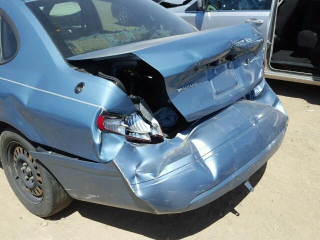 1FAFP53UX7A183340 - 2007 FORD TAURUS SE BLUE photo 9