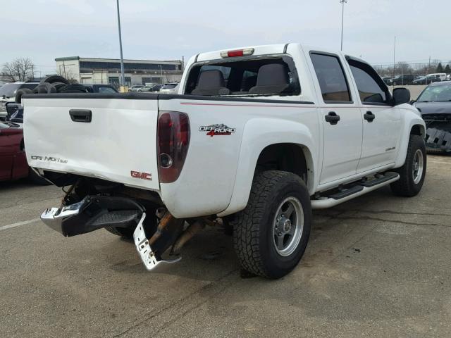 1GTDT136858125657 - 2005 GMC CANYON WHITE photo 4