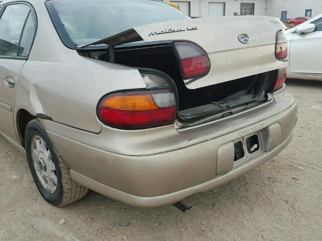 1G1NE52M8X6128698 - 1999 CHEVROLET MALIBU LS თაფლისფერი ფოტო 9
