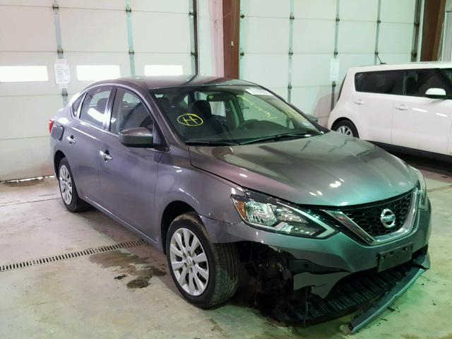 3N1AB7AP5GY247648 - 2016 NISSAN SENTRA S GRAY photo 1