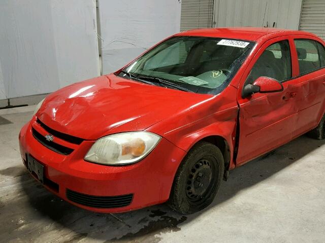 1G1AL55F177101628 - 2007 CHEVROLET COBALT LT RED photo 9