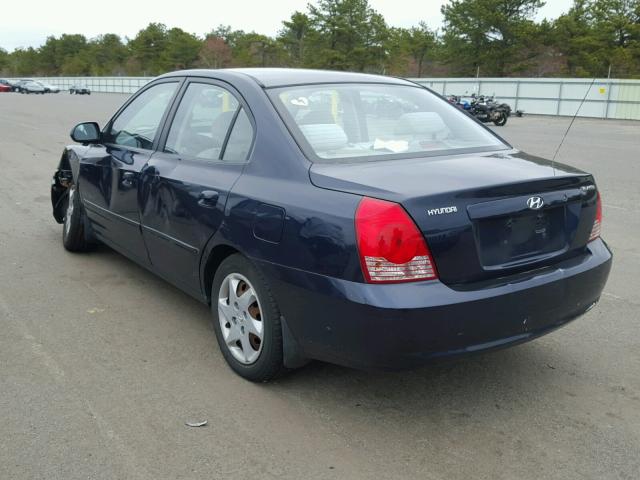 KMHDN46D86U242181 - 2006 HYUNDAI ELANTRA GL BLUE photo 3