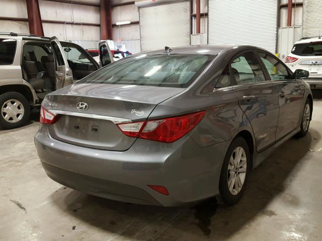 5NPEB4AC8EH816819 - 2014 HYUNDAI SONATA GLS GRAY photo 4