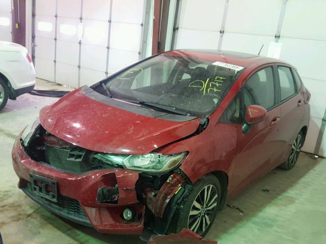 3HGGK5H8XFM767717 - 2015 HONDA FIT EX RED photo 2