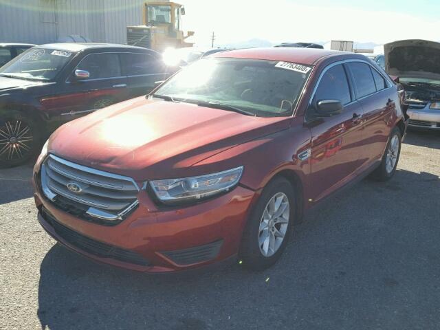 1FAHP2D8XEG145254 - 2014 FORD TAURUS SE RED photo 2