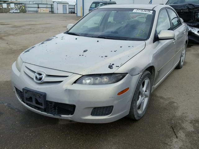 1YVHP80CX75M48597 - 2007 MAZDA 6 I SILVER photo 2