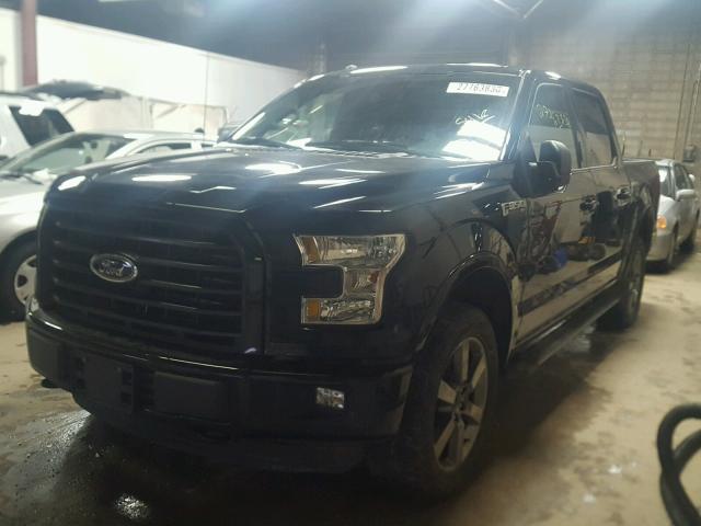 1FTEW1EF2GKF66568 - 2016 FORD F150 SUPER BLACK photo 2