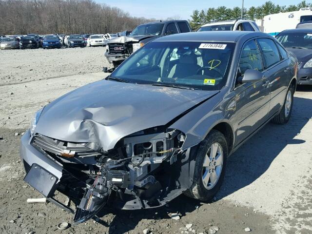 2G1WT58N889121111 - 2008 CHEVROLET IMPALA LT GRAY photo 2