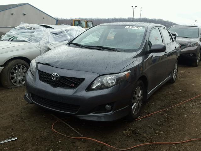 1NXBU4EE9AZ250805 - 2010 TOYOTA COROLLA BA GRAY photo 2