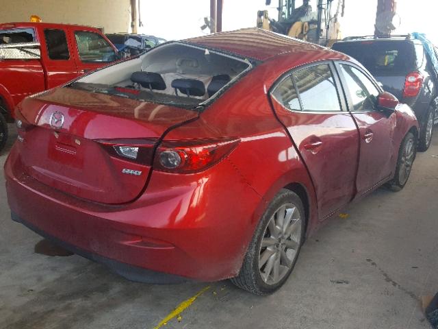 JM1BN1V79H1106409 - 2017 MAZDA 3 TOURING RED photo 4