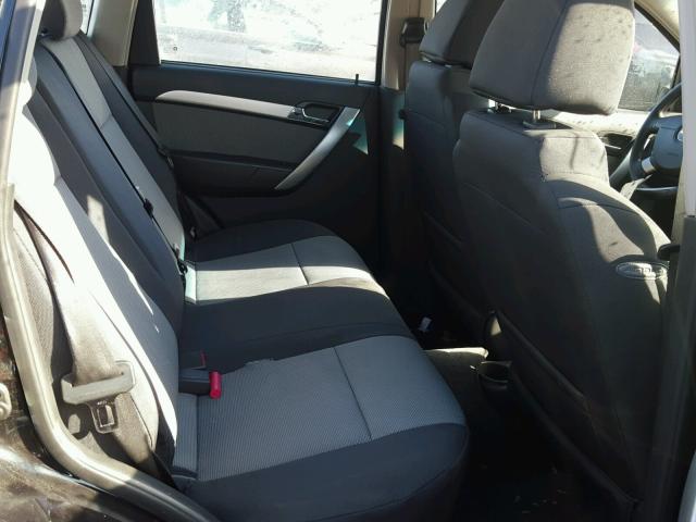 KL1TD6DE4BB205460 - 2011 CHEVROLET AVEO LS BLACK photo 6