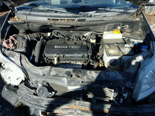 KL1TD6DE4BB205460 - 2011 CHEVROLET AVEO LS BLACK photo 7