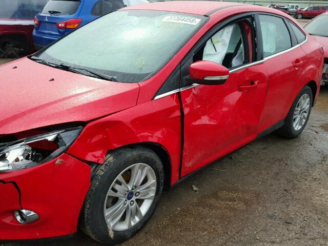 1FAHP3H24CL430905 - 2012 FORD FOCUS SEL RED photo 9