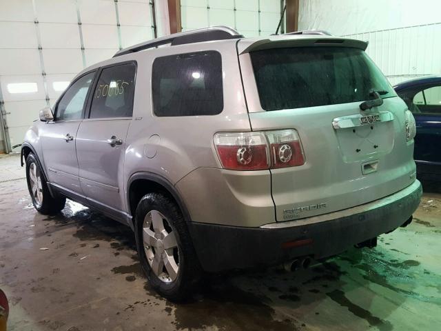 1GKEV33787J101944 - 2007 GMC ACADIA SLT ვერცხლისფერი ფოტო 3