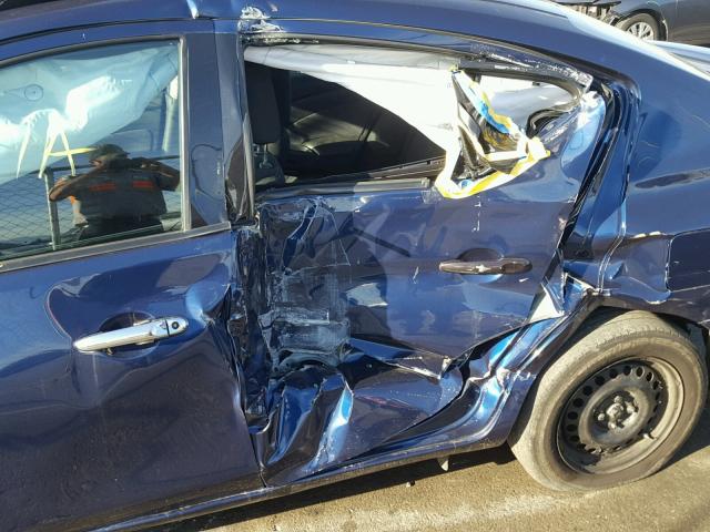 3N1CN7AP2EL829653 - 2014 NISSAN VERSA BLUE photo 9