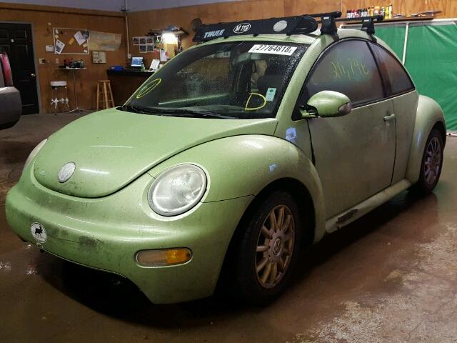 3VWCK31C84M419571 - 2004 VOLKSWAGEN NEW BEETLE GREEN photo 2