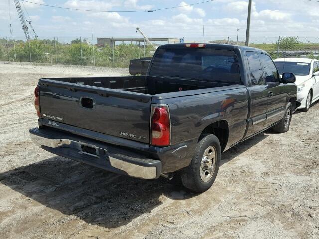 2GCEC19V341311062 - 2004 CHEVROLET SILVERADO CHARCOAL photo 4