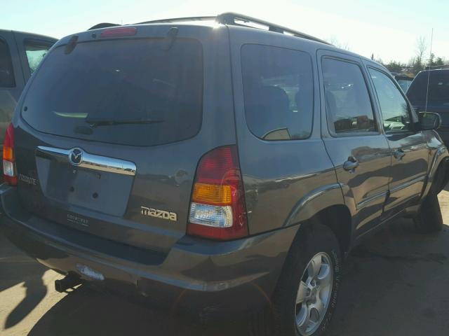 4F2YZ94154KM31959 - 2004 MAZDA TRIBUTE LX GRAY photo 4