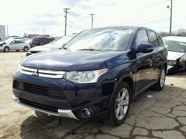 JA4AD3A39FZ003576 - 2015 MITSUBISHI OUTLANDER BLUE photo 2