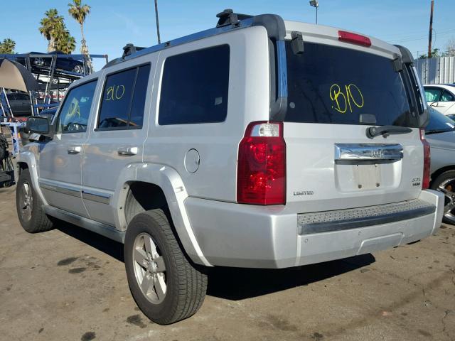 1J8HH58276C253458 - 2006 JEEP COMMANDER SILVER photo 3